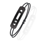 BRACELET CORDON NOIR TITANIUM