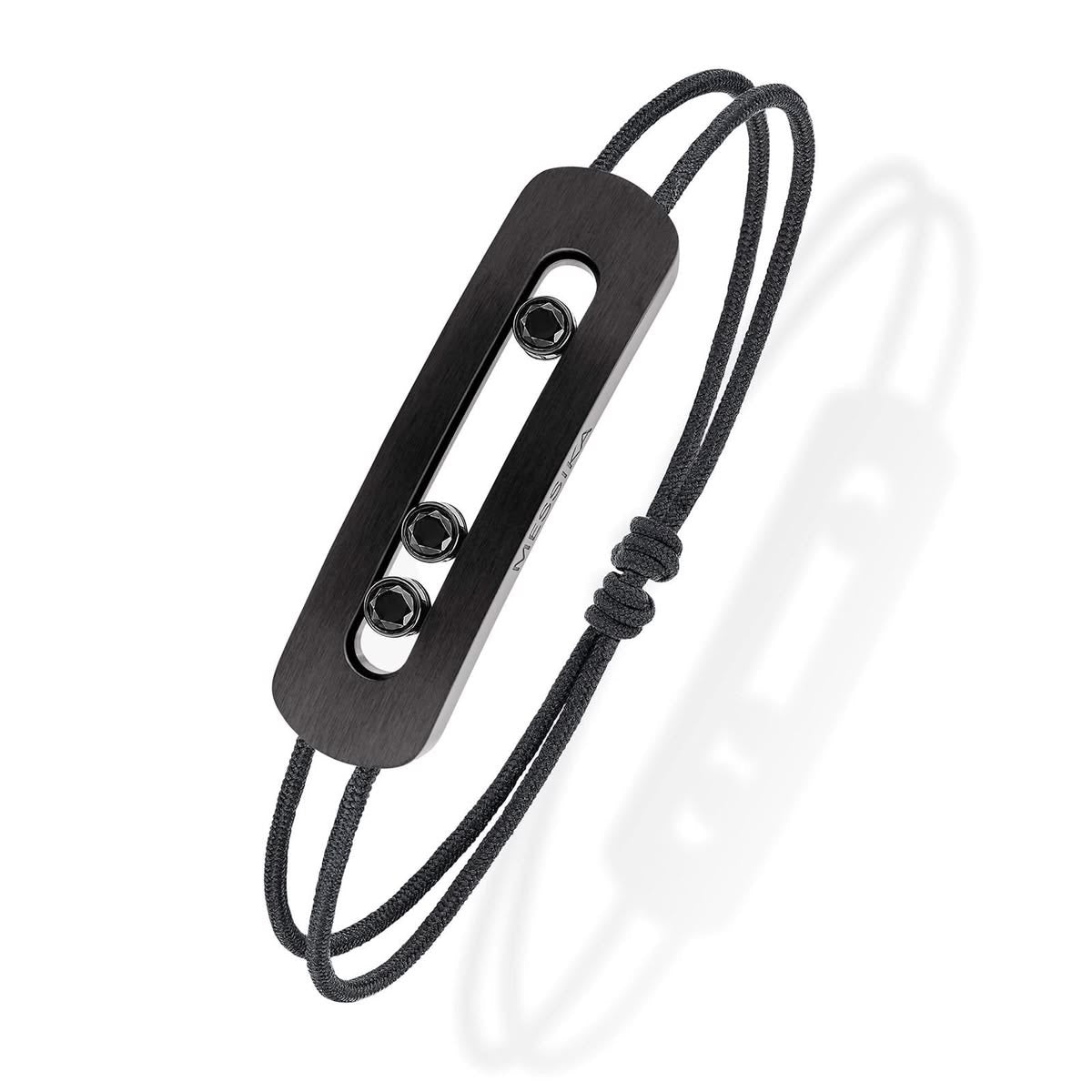 BRACELET CORDON NOIR TITANIUM